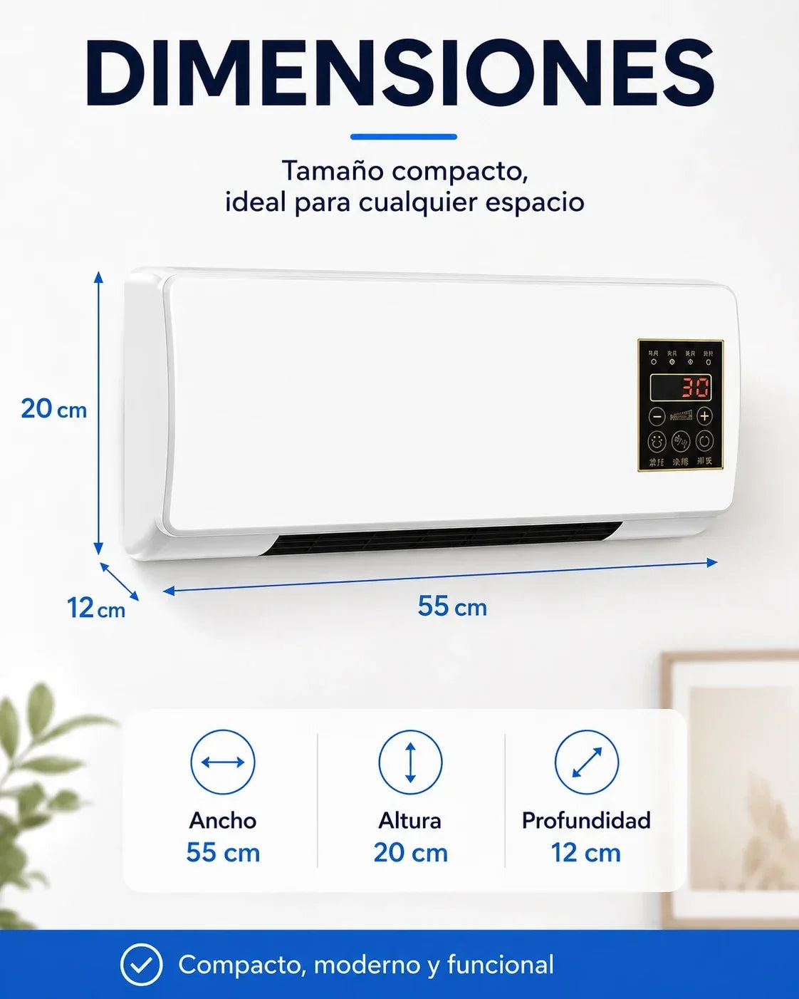 AIRE ACONDICIONADO PORTATIL 2 EN 1 CLIMADUO (FRÍO Y CALOR)